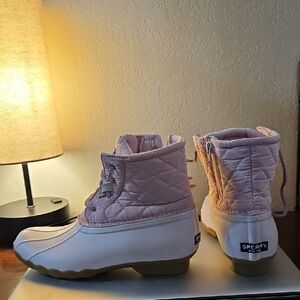 Sperry Women's Pink Quilted Boots